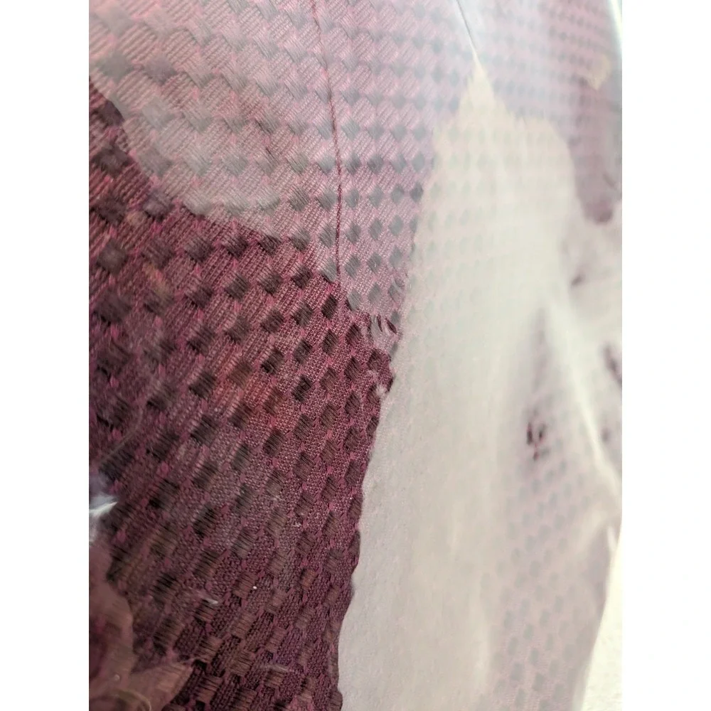 Ambrosia Fine Table Linens Garnet Red Square‎ Tablecloth 52x52 NIP Coquette Goth